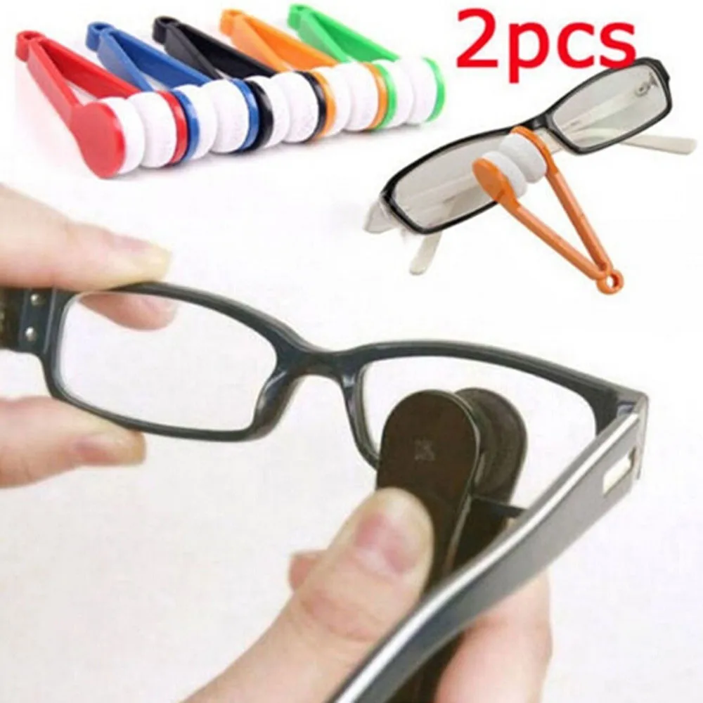 Glasses Sunglasses Eyeglass Spectacles Cleaner Cleaning Brush Wiper