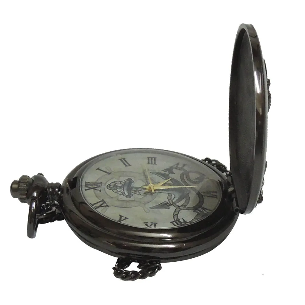 Новое поступление, кварцевые карманные часы с рулем и римскими цифрами, аналоговые в виде кулона, мужские и женские часы с цепочкой, подарок