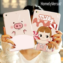 Симпатичные kawayi чехол Обложка для ipad Pro10.5 9,7 air2 Мягкая обложка для ipad Air1 чехол mini1/2/3/4 для ipad подставка держатель