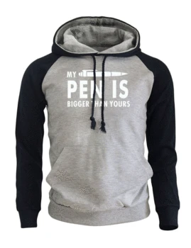 

MY PEN IS BIGGER THAN YOURS Funny Print Streetwear Fashion Hoody 2017 Autumn Winter Fleece Sweatshirt Crossfit Raglan Hoodies