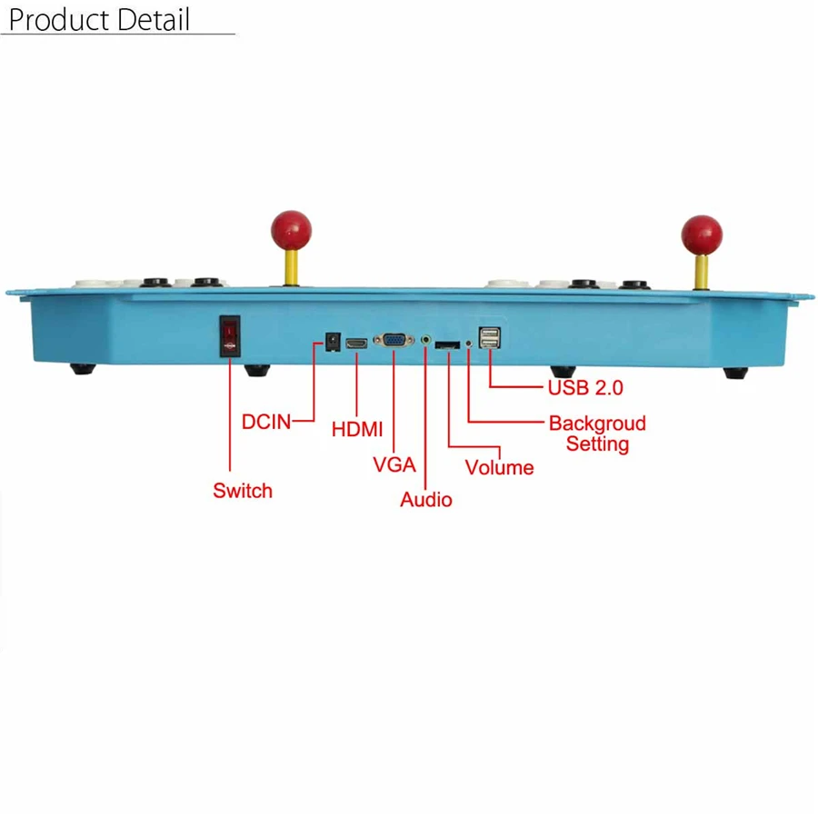 1388 игровой автомат USB джойстик аркадные кнопки с двумя джойстиками для двух игроков Классическая Ретро аркадная видеоигра консоль