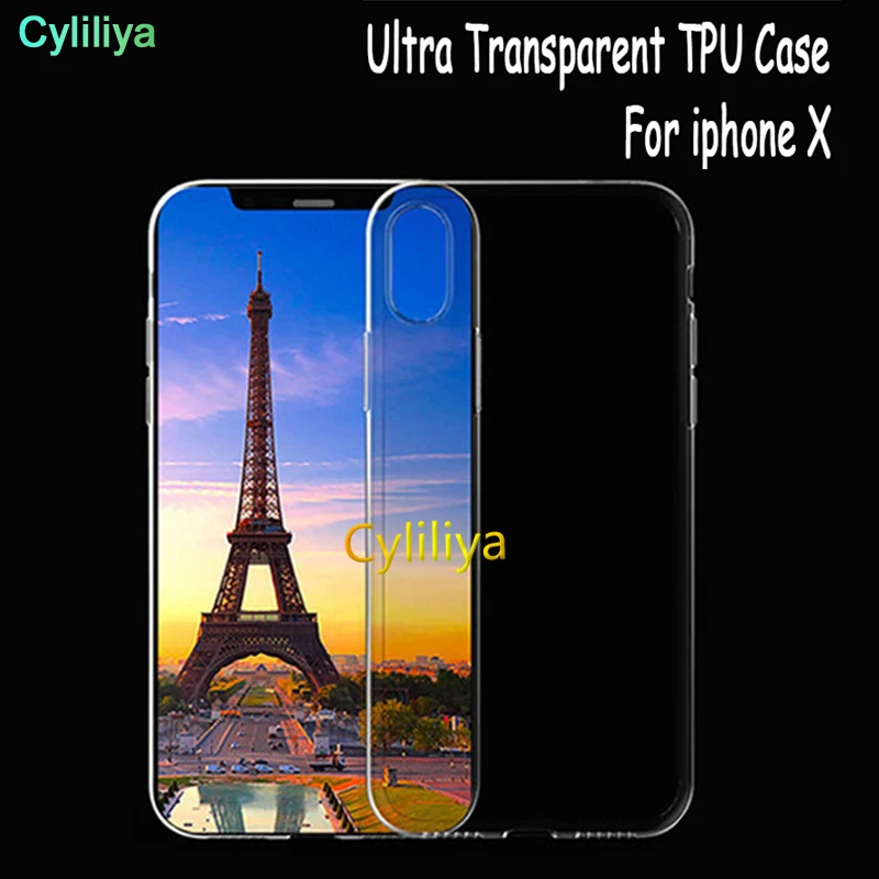 100 шт Высокое качество ультра прозрачный ТПУ чехол для iphone X прозрачный ТПУ чехол Мягкий силиконовый чехол для нового iphone XS MAX/XR TPU чехол