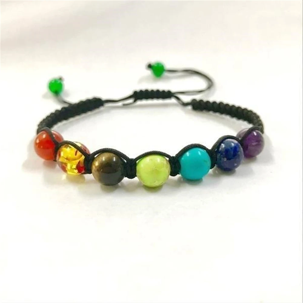 Buy 7 Chakra Healing Balance Bracelets 6mm Beads Bracelet Yoga Life Energy