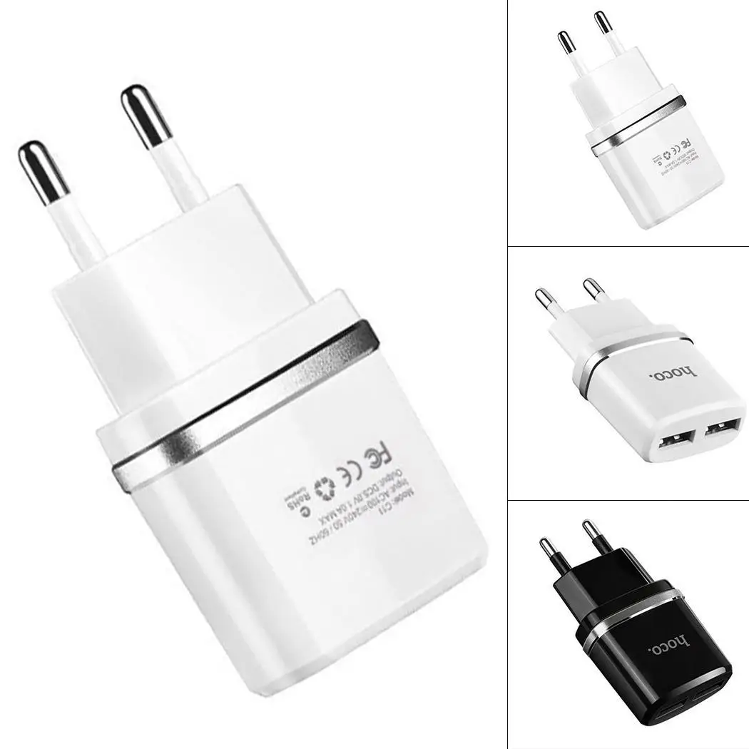 C11/C12 EU зарядное устройство 2.4A Dual USB для e и Android с кабелем