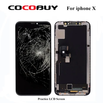 

Practice LCD screen assmebly with frame for iphone X for frame and glass separating practice