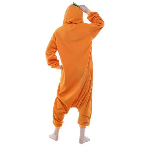 HKSNG New Adult Animal Cartoon Carrot Onesie Pajamas Cartoon Party Costumes Jumpsuits Christmas Gift Kigurumi