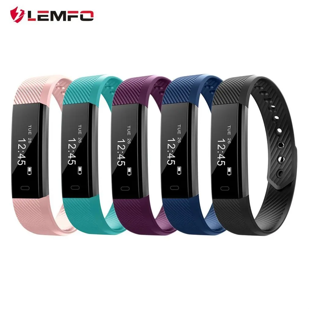 

ID115 Smart Bracelet Fitness Tracker Smart Wristband Pedometer Compatible Smartband Waterproof Sleep Monitor Wrist Watch