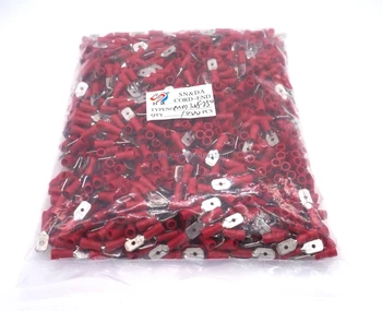 

MDD1.25-250 0.8*6.35 For 22-16A.W.G Male Pre-insulated joint Connector Electrical Crimp Terminals 1000PCS/set
