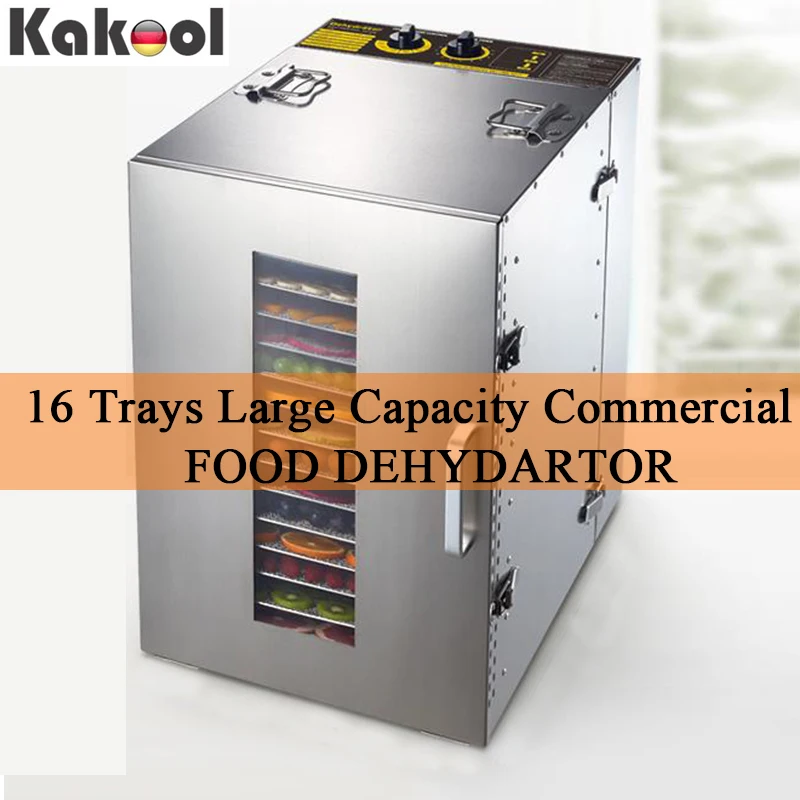 16 Tray 220V Fruit Dehydrator Machine Vegetable Meat Herbal Tea Fish Dryer Food |