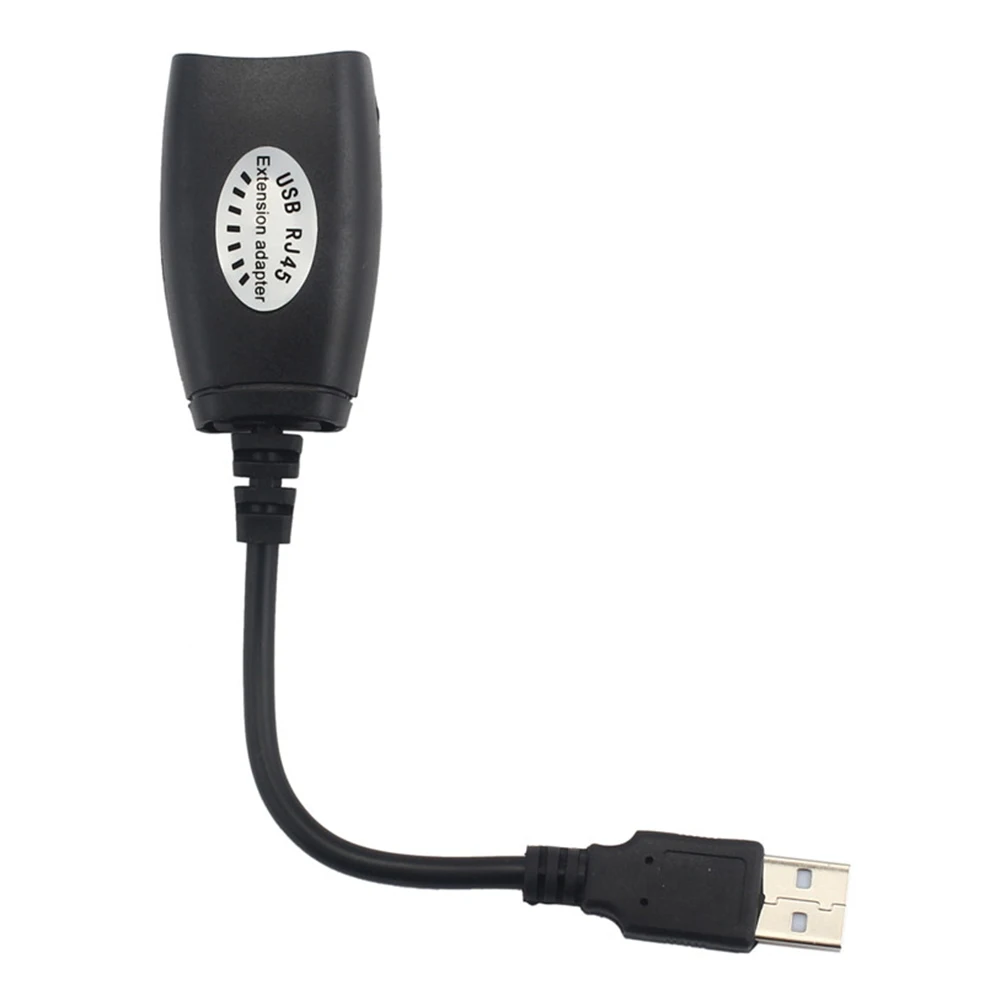 RJ45 сетевой кабель-удлинитель USB адаптер до 50 м длина+ RJ45 до 2-Порты и разъёмы USB концентратор