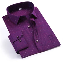 Новое поступление, модные высококачественные осенние удобные рубашки с принтом, повседневные хлопковые мужские рубашки с длинными рукавами, Большие Размеры M-6XL7XL8XL9XL