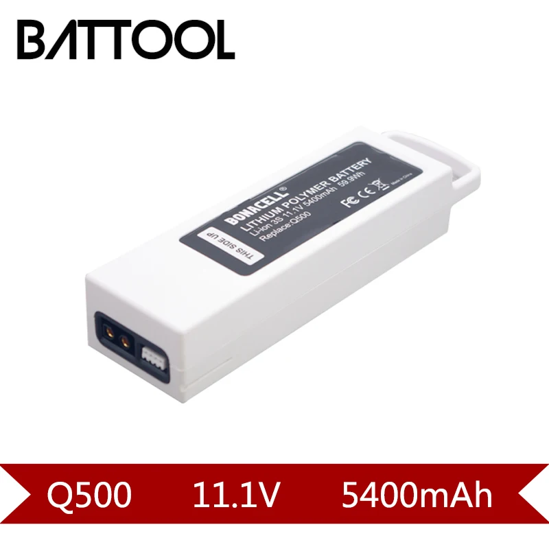 

1X 5400mAh 11.1V Li-ion Rechargeable Battery For Yuneec Q500 Series RC Drone 11.1V 3S/3Cell