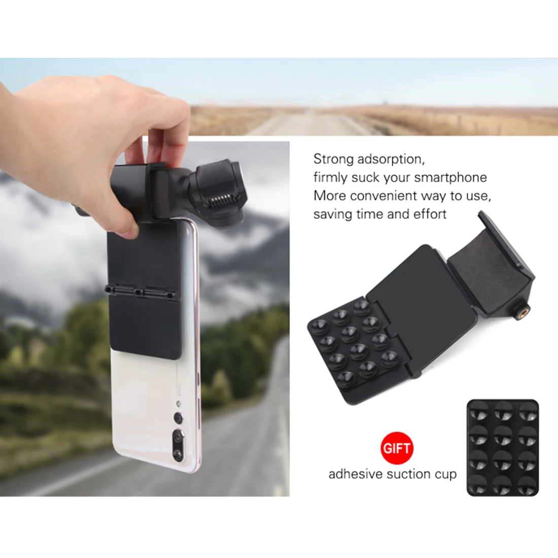 Держатель для мобильного телефона с присоской для DJI OSMO Pocket