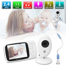 Радионяня 3,5 дюймов электронная Баба беспроводная видео поставляется с ленивым держателем подставка няня видео монитор для сна младенца с камерой