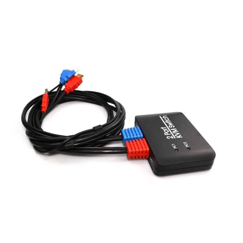 1,2 м кабель 2 порта KVM переключатель USB HDMI 2,0 4 K коммутатор Поддержка светодиодный для Windows для Apple для Android
