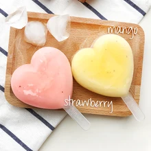 4 шт./лот Творческий Лето; Мороженое ванны формы DIY заморозка льда Куб лоток формочка Смешанные Сердце Форма ледяной бар производителей