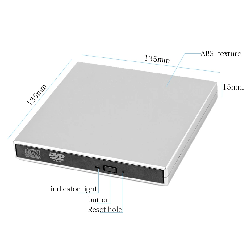 USB 2.0 DVD-ROM CD RW CD-ROM player External DVD Optical Drive Recorder Portable for Macbook Laptop Computer pc Windows 7/8 USB 2.0 DVD-ROM CD RW CD-ROM player External DVD Optical Drive Recorder Portable for Macbook Laptop Computer pc Windows 7/8