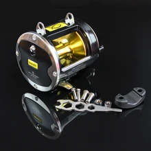 25 кг перетащите Мощность большой троллинг катушка 8 Подшипник 3.4: 1 Шестерни соотношение соленой морской Барабаны Троллинг Reel Boat Мультипликаторной катушки колеса