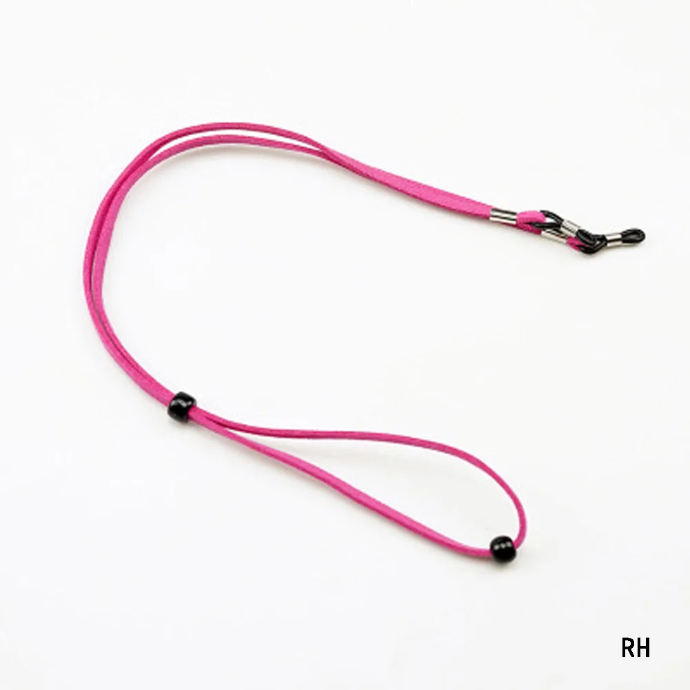 fuchsia Солнцезащитные очки хлопок шеи шнур фиксатор шнура шнурок для очков держатель с хорошей силиконовой петлей 10 цветов вариант - Цвет: fuchsia