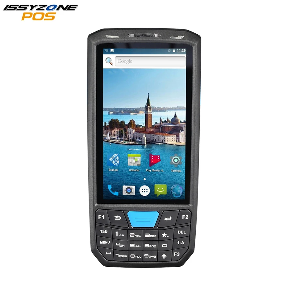 

ISSYZONEPOS Android 7.0 Computer Barcode Scanner Handled POS Terminal Data Collector for Warehouse Logistic 1G RAM 8G ROM