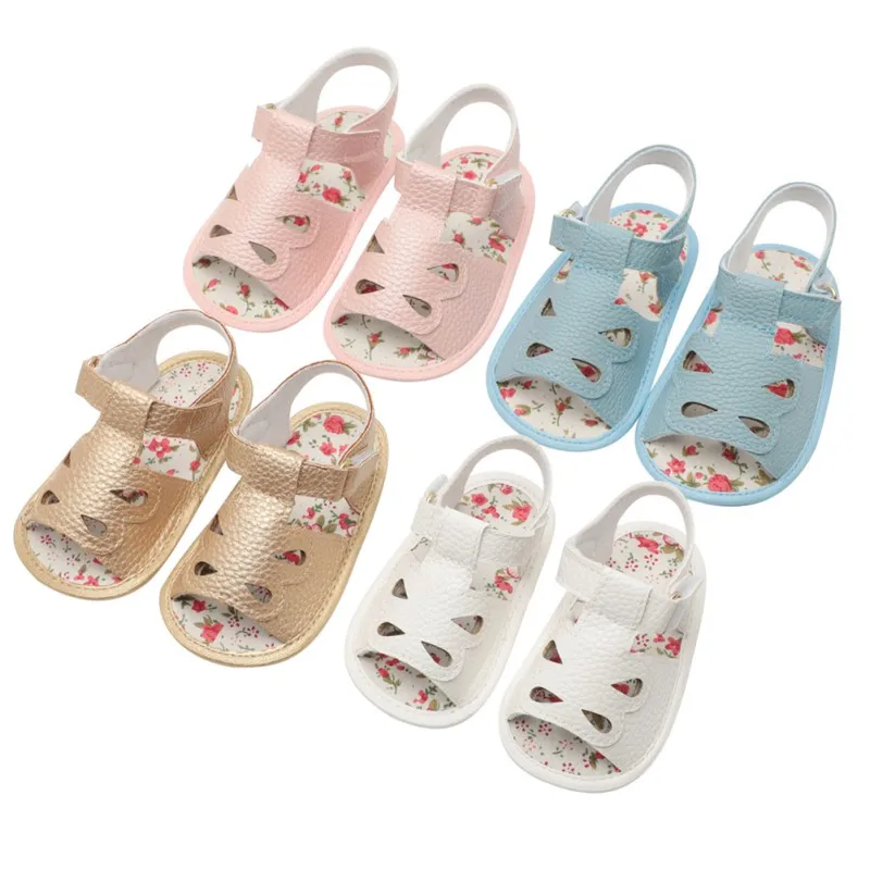 

Newborn 0-18M First Walkers Summer Hot Sale Baby Girls PU Leather Princess Shoes Infant Kids Newly Fashion Toddler Shoes