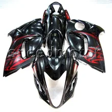 Parafusos + molde de Injeção preto vermelho GSXR1300 2008 2009 2010 2011 2012 2013 2014 2015 2016 Carenagem da motocicleta para Suzuki Hayabusa