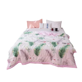 

Thin Lightweight Blankets Bedding Quilt Air Conditioner For Two People In Summer Double Summer Printed Machine Washable
