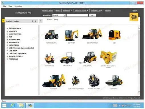 Сервис JCB Parts Pro 1 18 + руководство по эксплуатации 2017 |