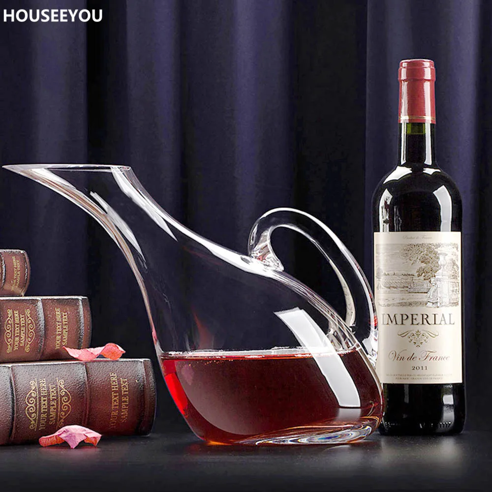2100ml Glass Swan shape Wine Decanter Barware Supplies Aerator