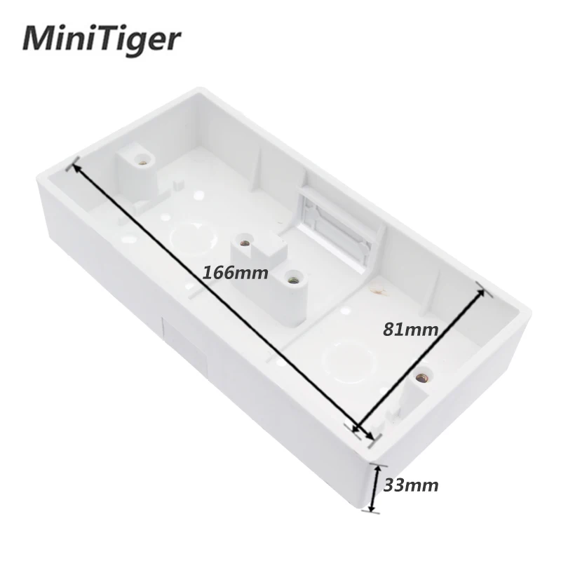 Внешний монтажный ящик Minitiger 172 мм* 86 мм* 33 мм для 86 типа двойные сенсорные переключатели или розетки применяются для любого положения поверхности стены