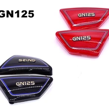 Мотоциклетные части GN125 топливный экран топливного бака черный и красный для Suzuki gn125 боковая крышка ABS Материал боковая крышка прокладка