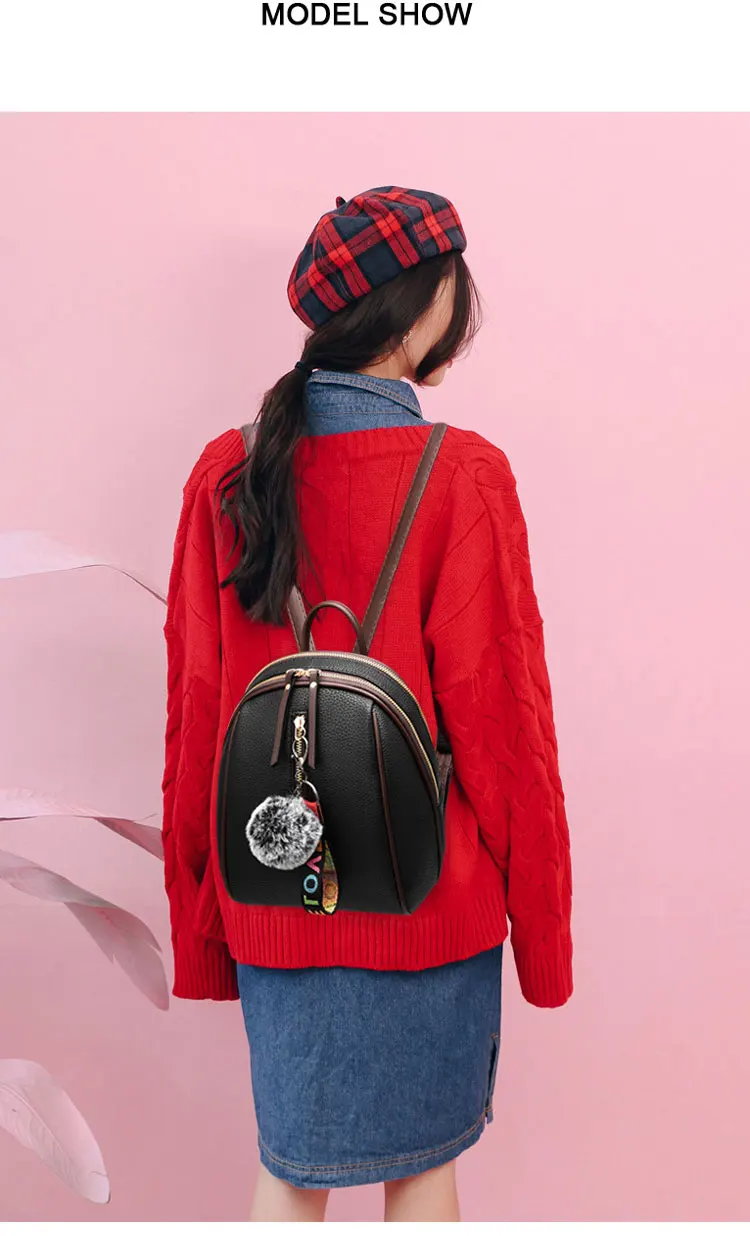 Женский рюкзак высокого качества из искусственной кожи, школьные сумки для девочек-подростков, рюкзаки с верхней ручкой, студенческий рюкзак в Корейском стиле