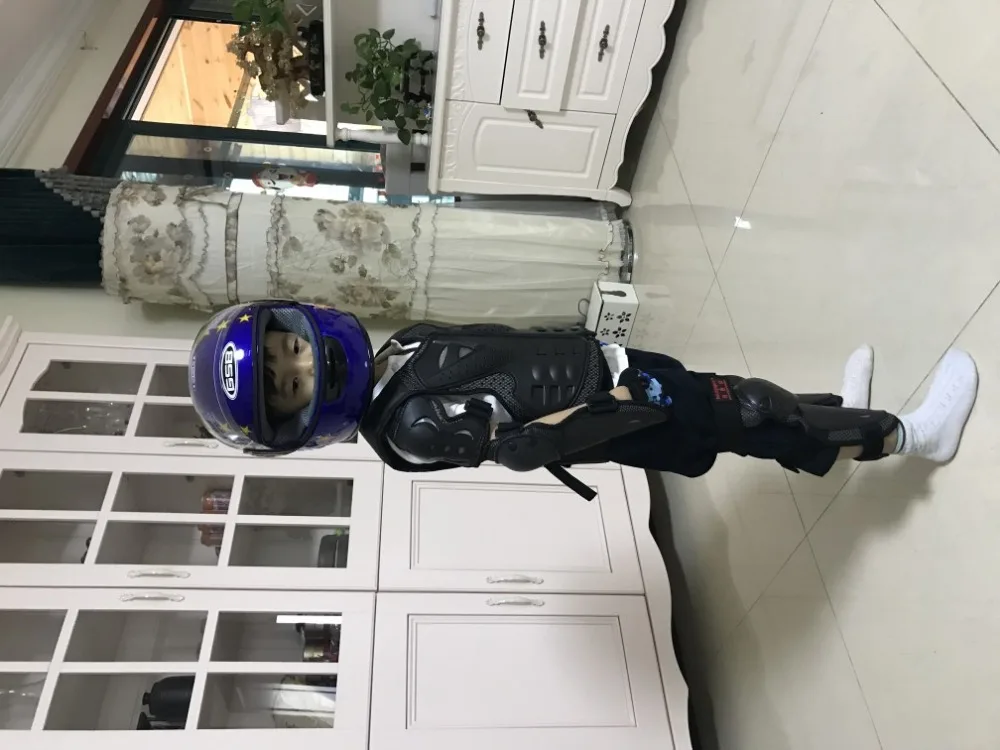 SX081 мотогонок уход Броня детей доспехи защиты детей костюм спортивный уход колено локоть Быстрая