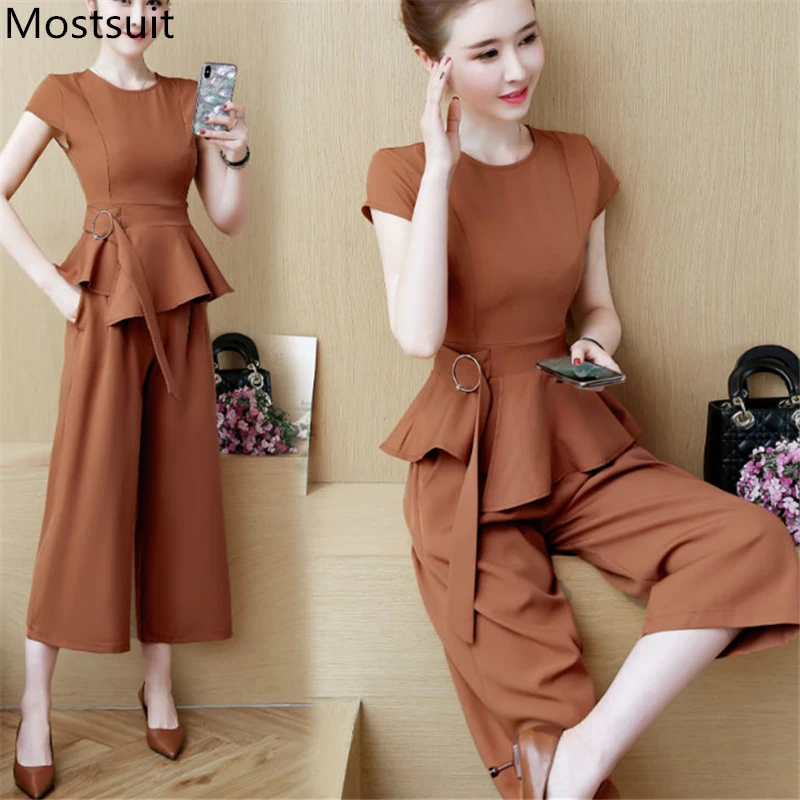 Tunic Туника Женский комплект 2 шт. Лето 2019 плюс размер спортивный костюм наборы