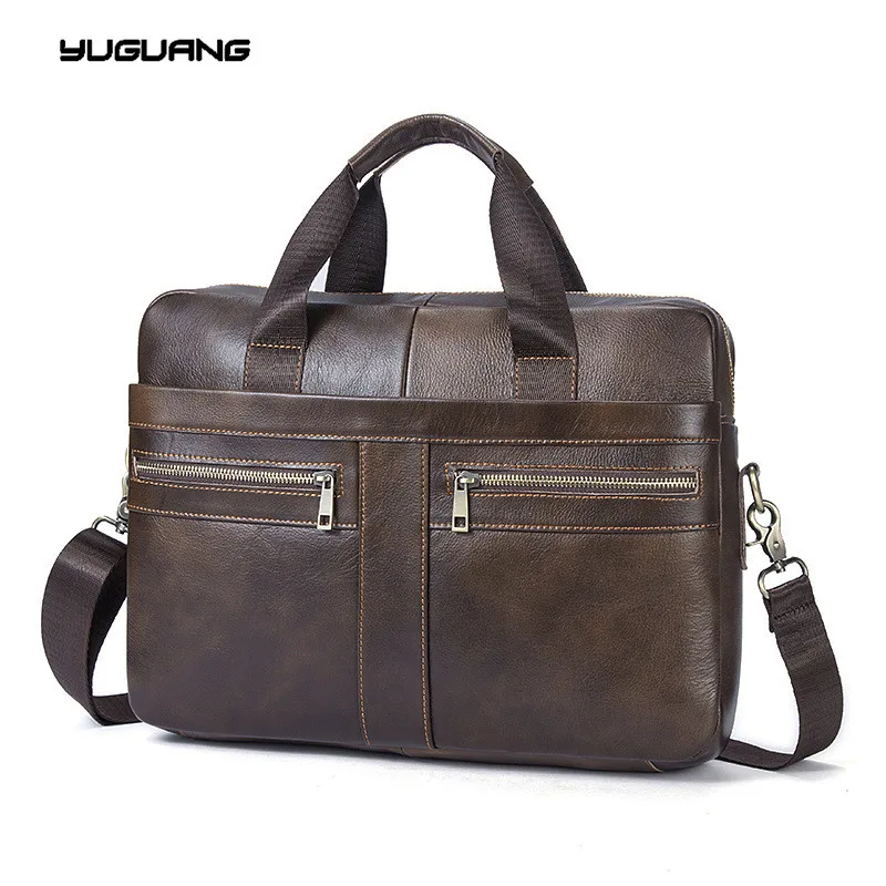 font b Leather b font Bag Business font b Handbags b font Cowhide Men Crossbody