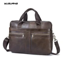 Leather Bag Business Handbags Cowhide Men Crossbody Bags Men’s Travel Bags Tote Laptop Briefcases Men’s Bag