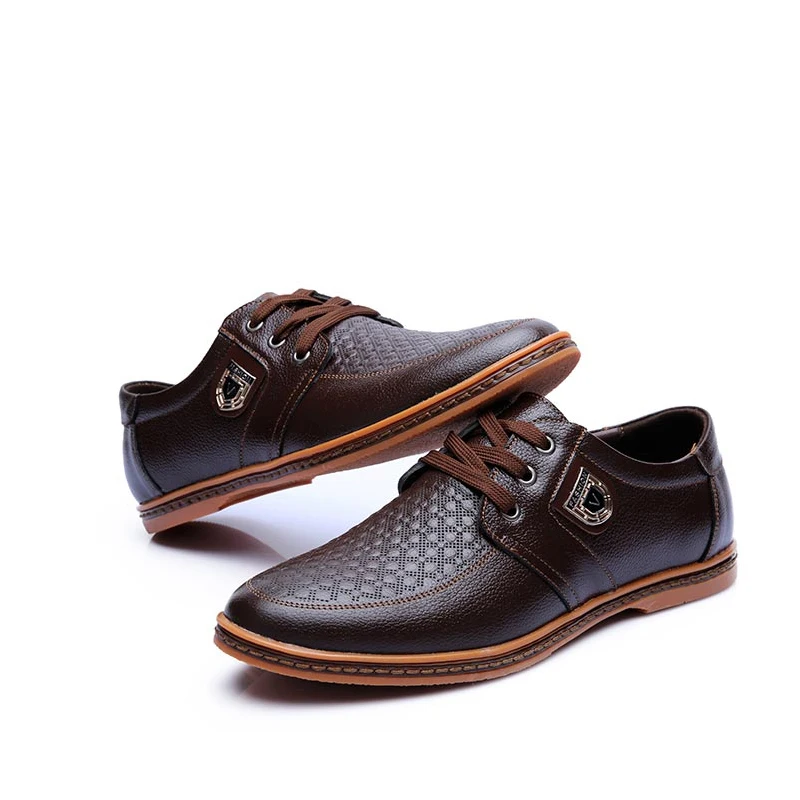 Mâle Taille Homme Black Hommes Chaussures Formelle En Robe Dentelle Nouvelle Souple Jusqu'à Richelieus De Split Arrivée Grande Vache brown Cuir Ccharmix 64TUHH