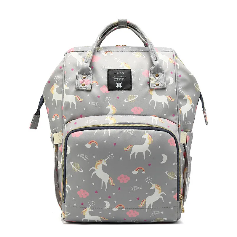 Unicorn Mummy bag multi-function large capacity waterproof backpack Backpack multi-function out of mother-to-child bag04