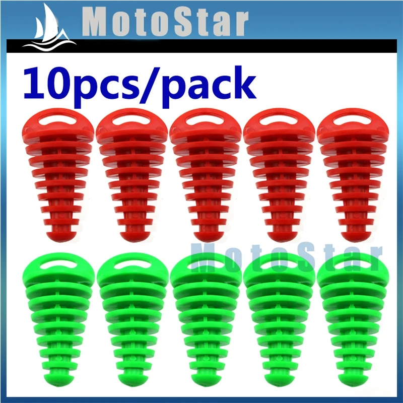 Muffler Exhaust Pipe Silencer Wash Plug For ATV Quad 4 Wheeler Pit Dirt Motor Bike Yamaha KX KTM