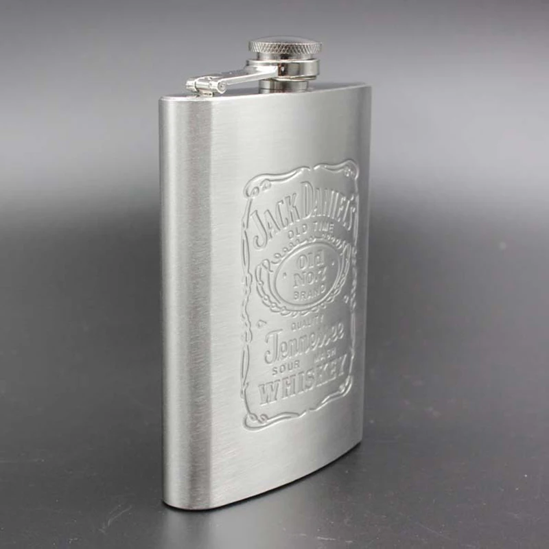 Wholesale 5pcs Stainless Steel 8oz Wine Hip Flask Travel Alcohol Whisky