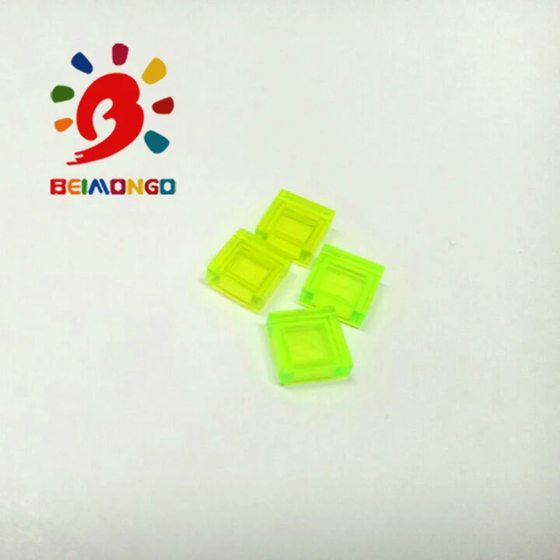 BEIMONGO блоки плоская черепица 1x1 строительные блоки 200 шт. Edu& Intelligent DIY детские игрушки могут быть компактными