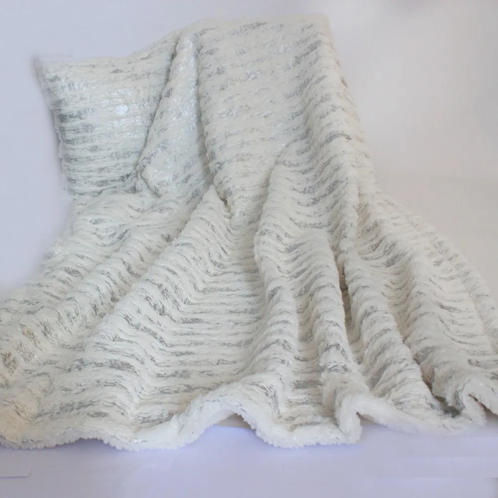 Одеяло из искусственного меха с бронзовым принтом конкурентоспособная цена мягкий теплый пледы P4674