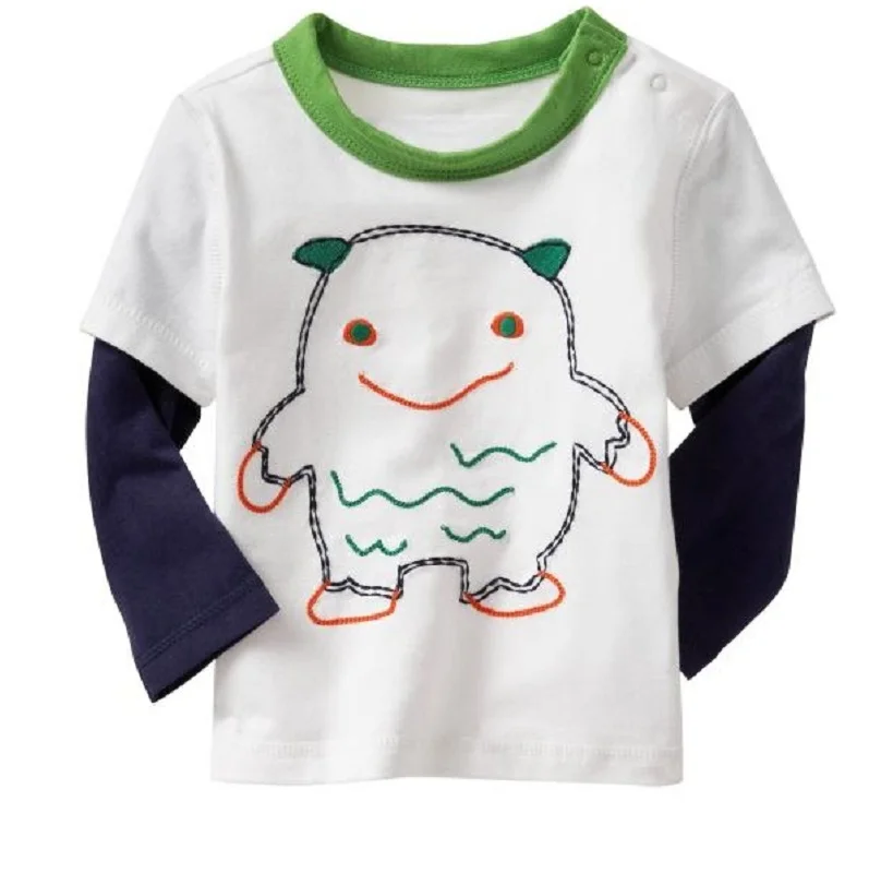 2017 Spring Monster Baby Boy T Shirt Children Cotton Tops Baby Boy
