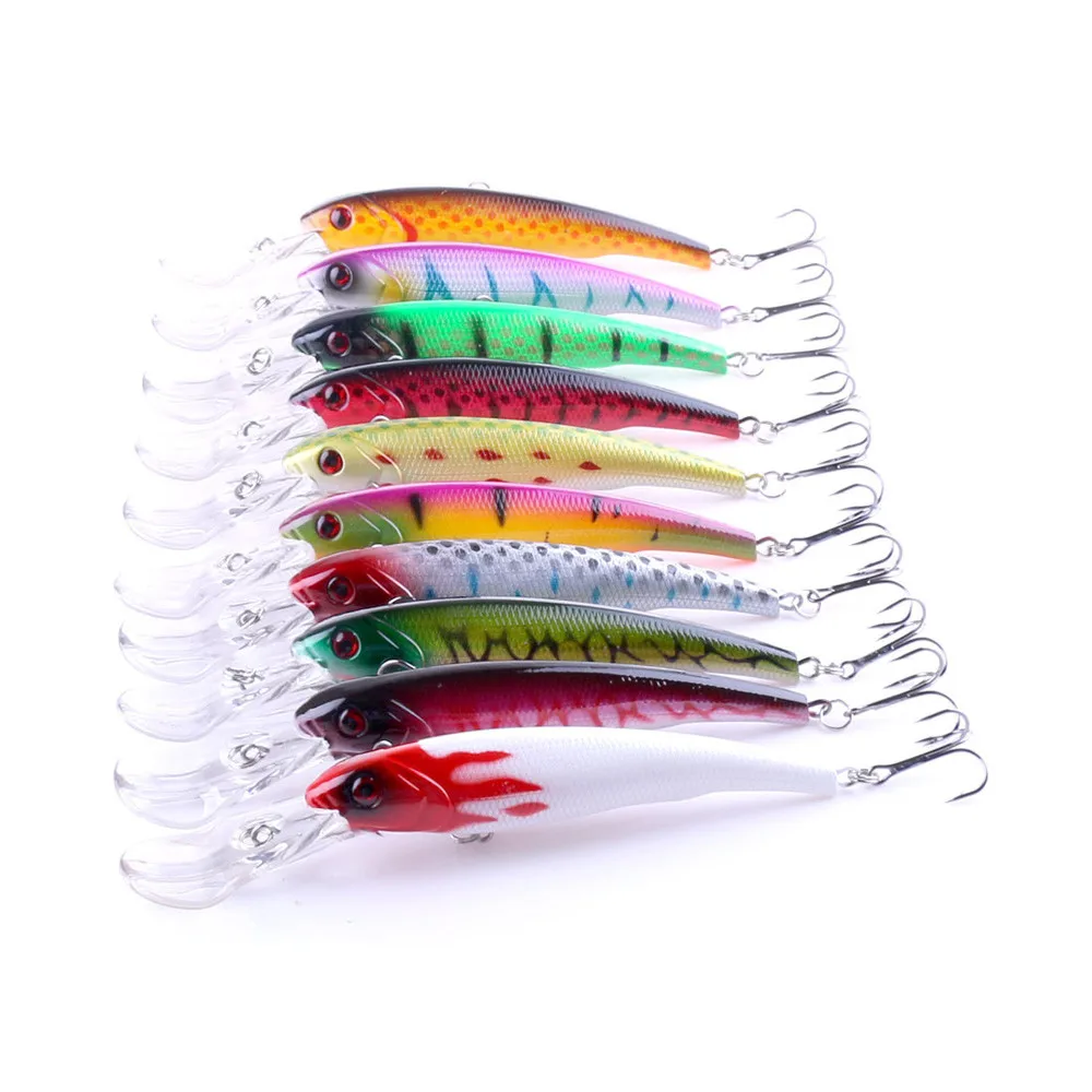 Outdoor Dynamic 1PC Fishing Lures twater Hard Bait 3D Eyes Plastic