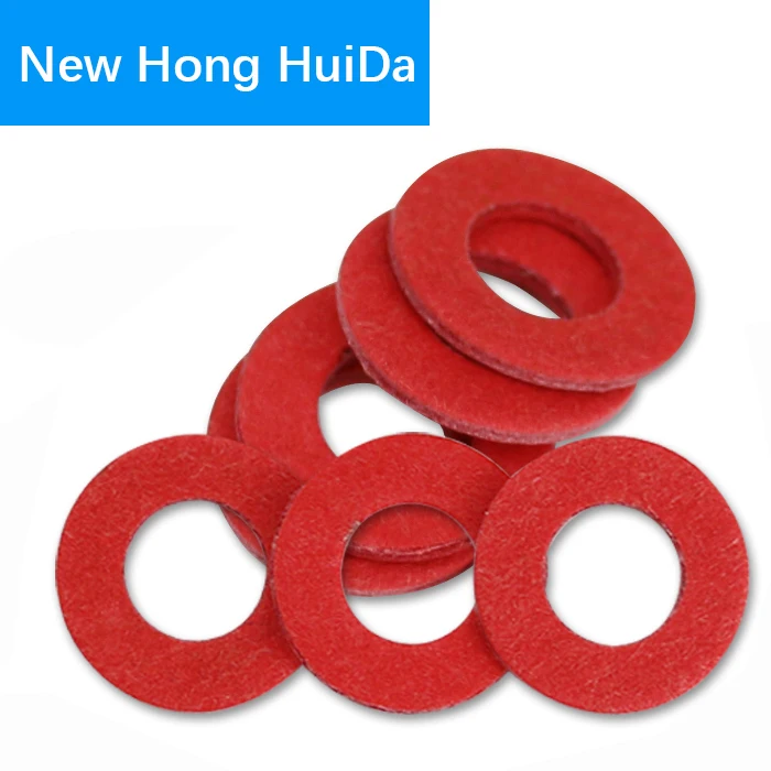 

Flat Pad Insulation Washers Red Paper Meson Gasket Ring Insulating Spacers M2 M2.5 M3 M4 M5 M6 M8