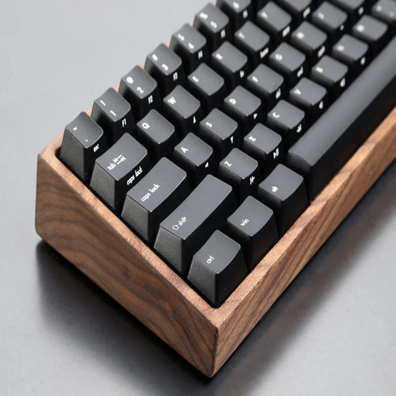 GH60 чехол для механической клавиатуры, твердый деревянный корпус, мини 60%, подставка для запястья, деревянный ящик, деревянная рамка, совместимая для покера 2