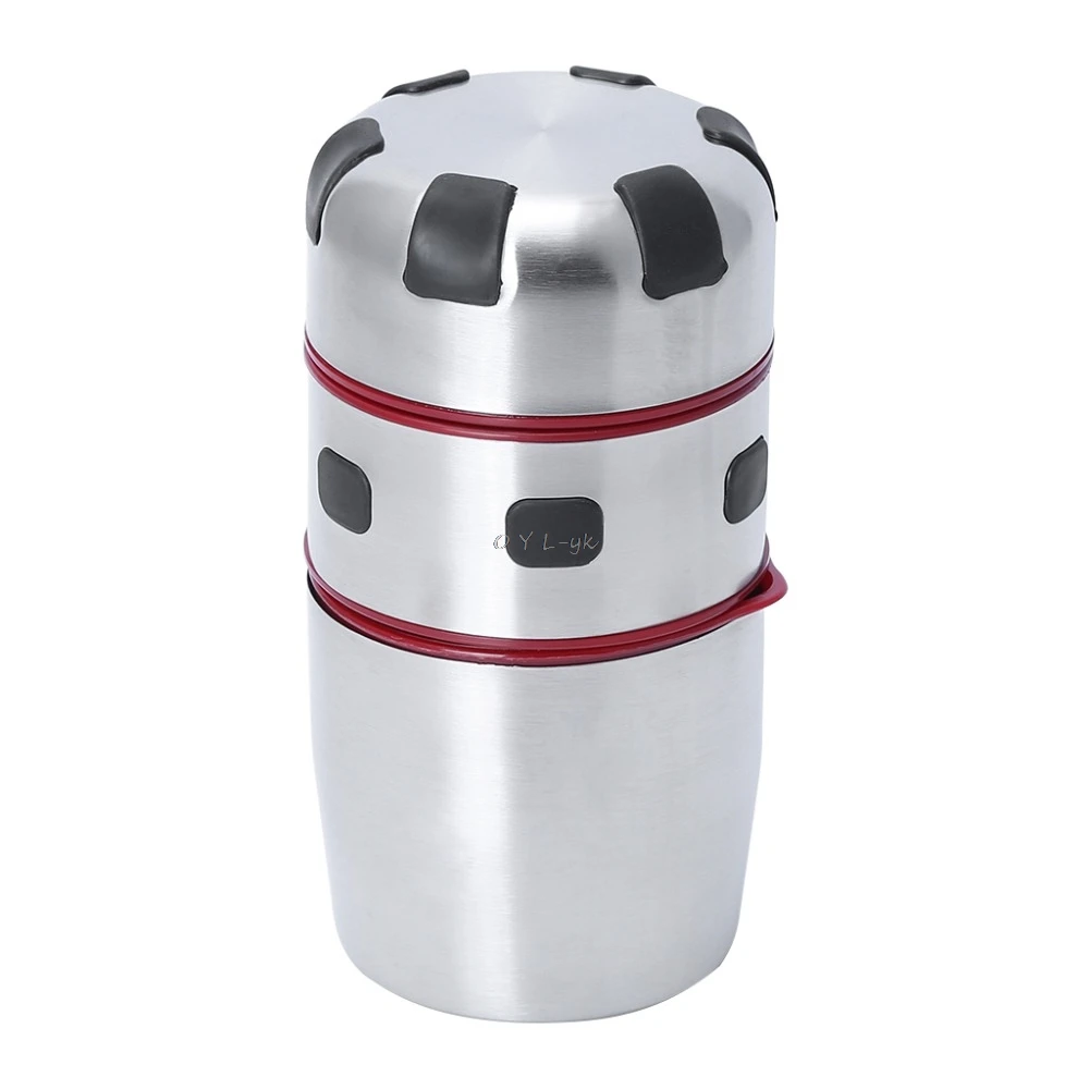 

Powerful Stainless Steel Manual Citrus Juicer Orange Lemon Fruit Lid Rotation Squeezer Portable Juice Extractor Cup Kitchen Tool
