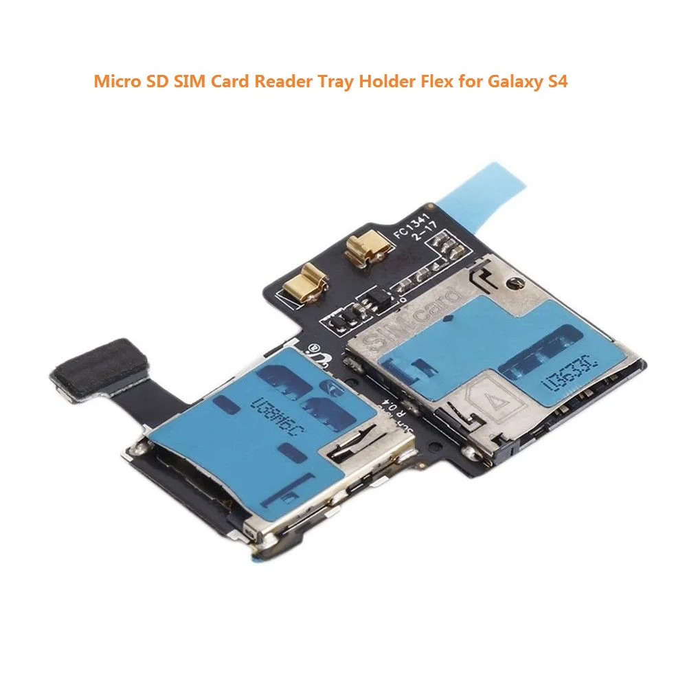 Micro SD SIM кард-ридер лоток Держатель гибкий для Samsung Galaxy S4 i9500 9505 | Мобильные телефоны