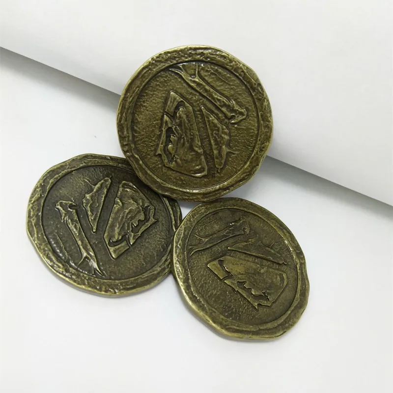 

HBO Song of Ice And Fire Game of Thrones Valar Morghulis Valar Dohaeris Ancient Collectible Coin Vintage Badge Cosplay Accessory