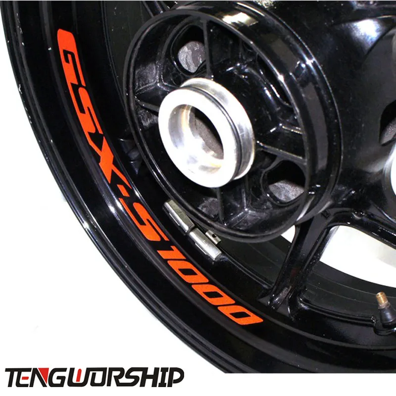

Teng Worship 8 X CUSTOM INNER RIM DECALS WHEEL Reflective STICKERS STRIPES for SUZUKI GSXS1000 GSX S1000 GSX-S1000